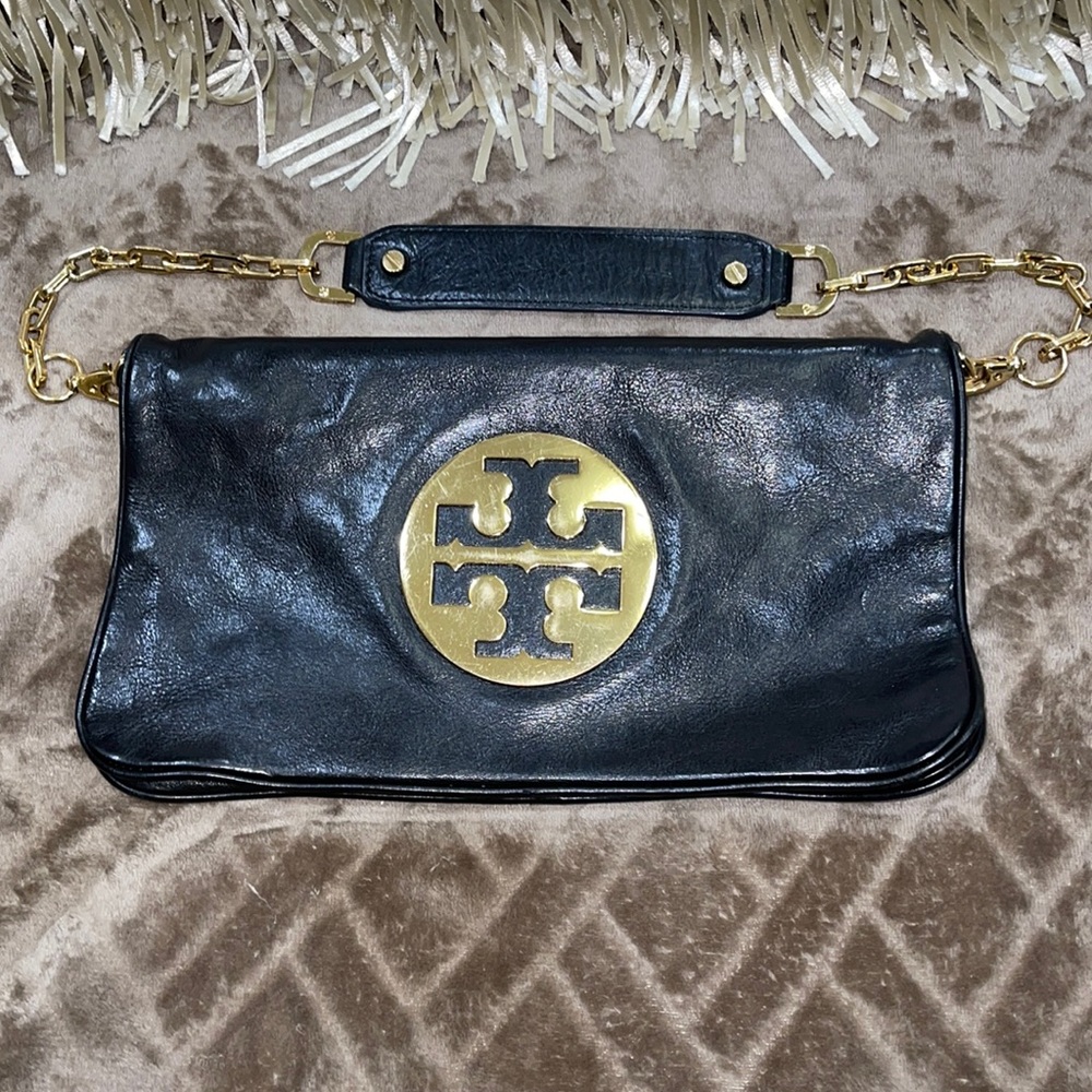 Tory Burch Reva Leather Clutch❤️❤️